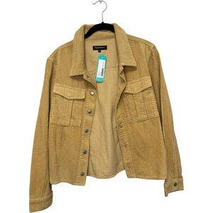 NWT! Women's Prosperity Tan Corduroy Utility Jacket (Medium)